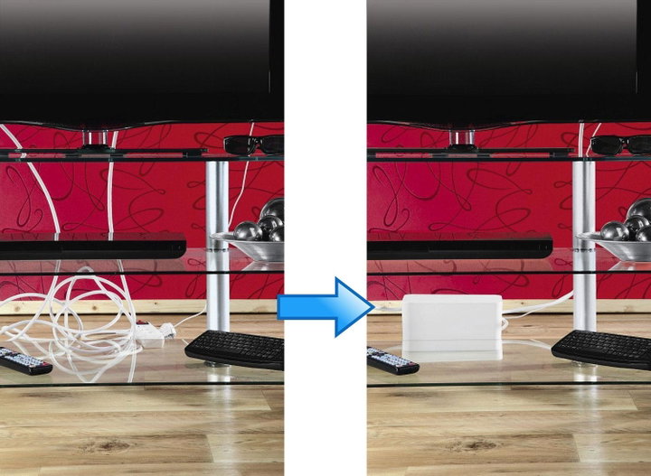 Large White Cable Management Box - Logilink ICA-BOX BW