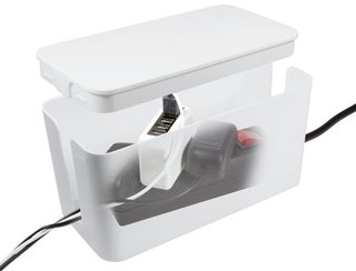 Medium White Cable Management Box - Logilink ICA-BOX SW