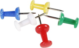 Colored Thumbtacks with Head for Boards 20 Pieces - Techly ICA-CB PIN