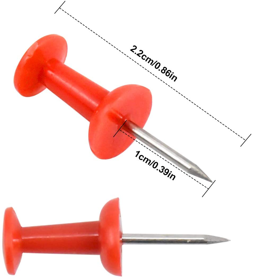 Spilli Colorati Puntine con Testina per Lavagne in Sughero 20 pz - Techly ICA-CB PIN