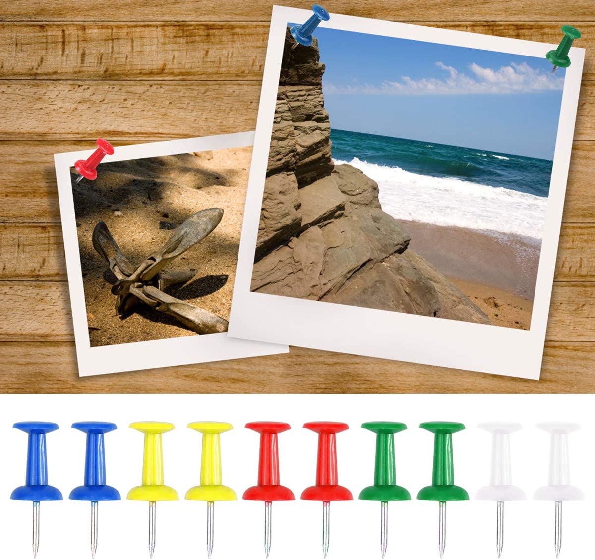 Spilli Colorati Puntine con Testina per Lavagne in Sughero 20 pz - Techly ICA-CB PIN