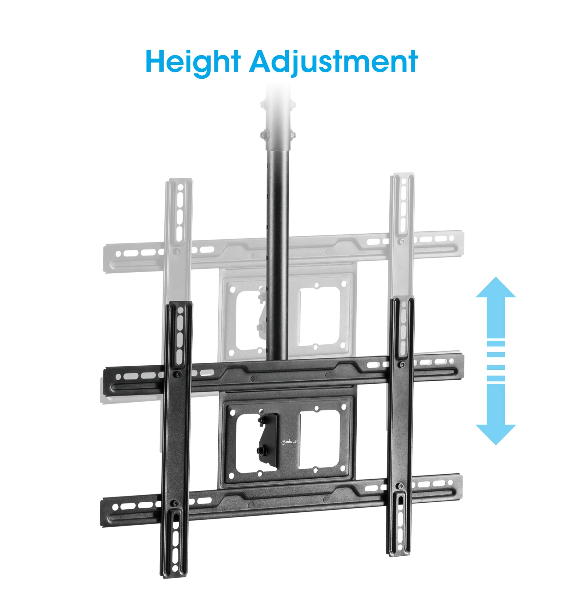 Supporto da Soffitto TV 37''-80'' Full-Motion Altezza Regolabile - Manhattan ICA-CPLB 051