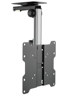 Straight and Tilted Ceiling TV Bracket for LED/LCD TV 17''-37'' Black - Techly ICA-CPLB 222