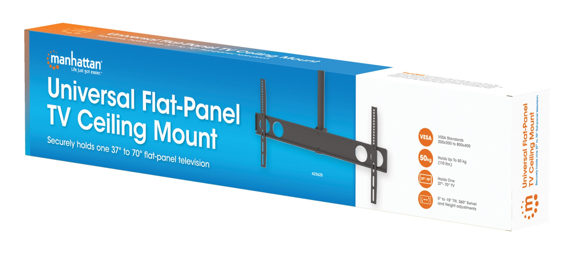 Supporto universale a soffitto per TV LED/LCD 37-70'' - Manhattan ICA-CPLB 625