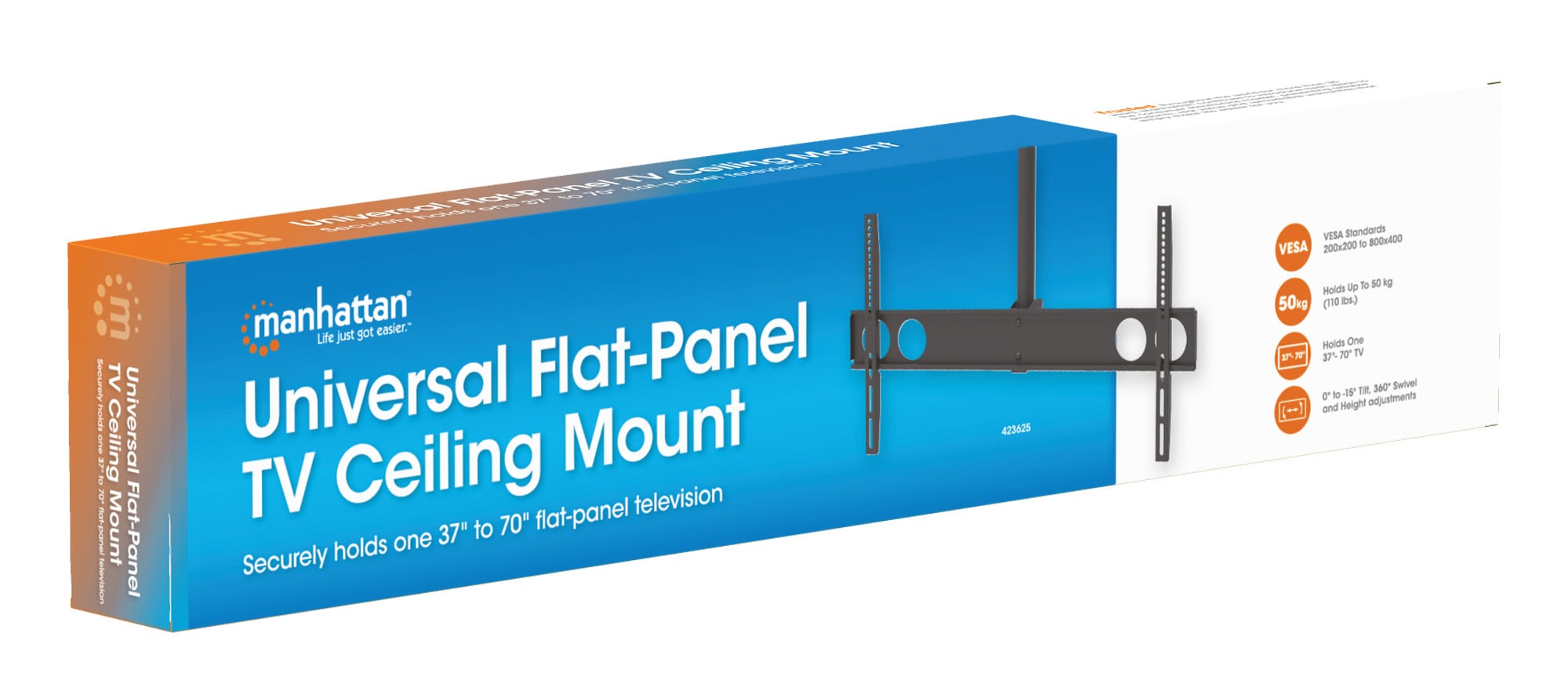 Supporto universale a soffitto per TV LED/LCD 37-70'' - Manhattan ICA-CPLB 625