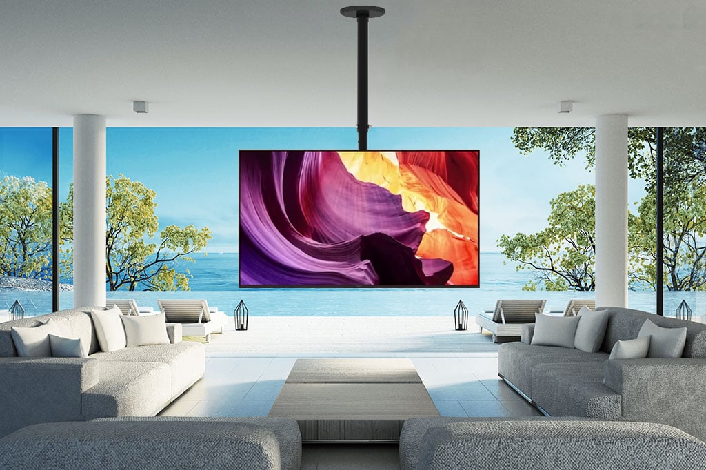 Staffa telescopica per installazione TV LED/LCD a soffitto - Techly ICA-CPLB 906