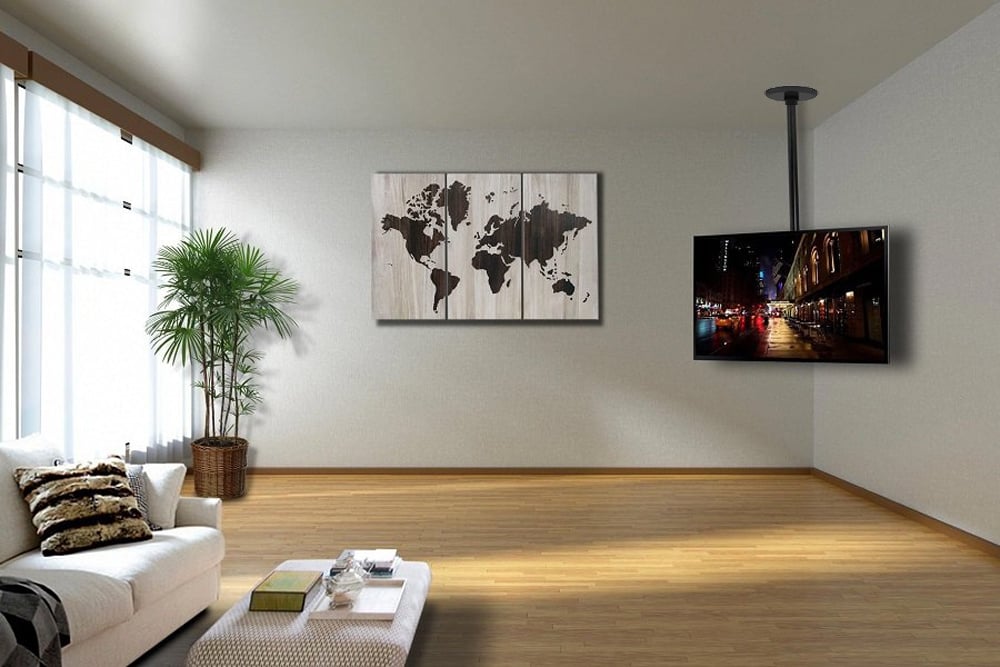 Staffa telescopica per installazione TV LED/LCD a soffitto - Techly ICA-CPLB 906