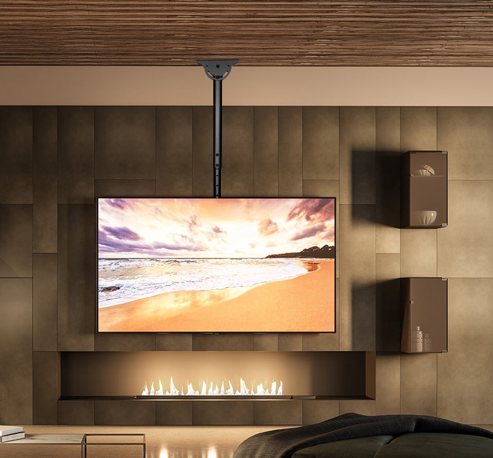 Supporto Telescopico Universale a Soffitto per TV LED LCD 32-75'' - Techly ICA-CPLB 944S