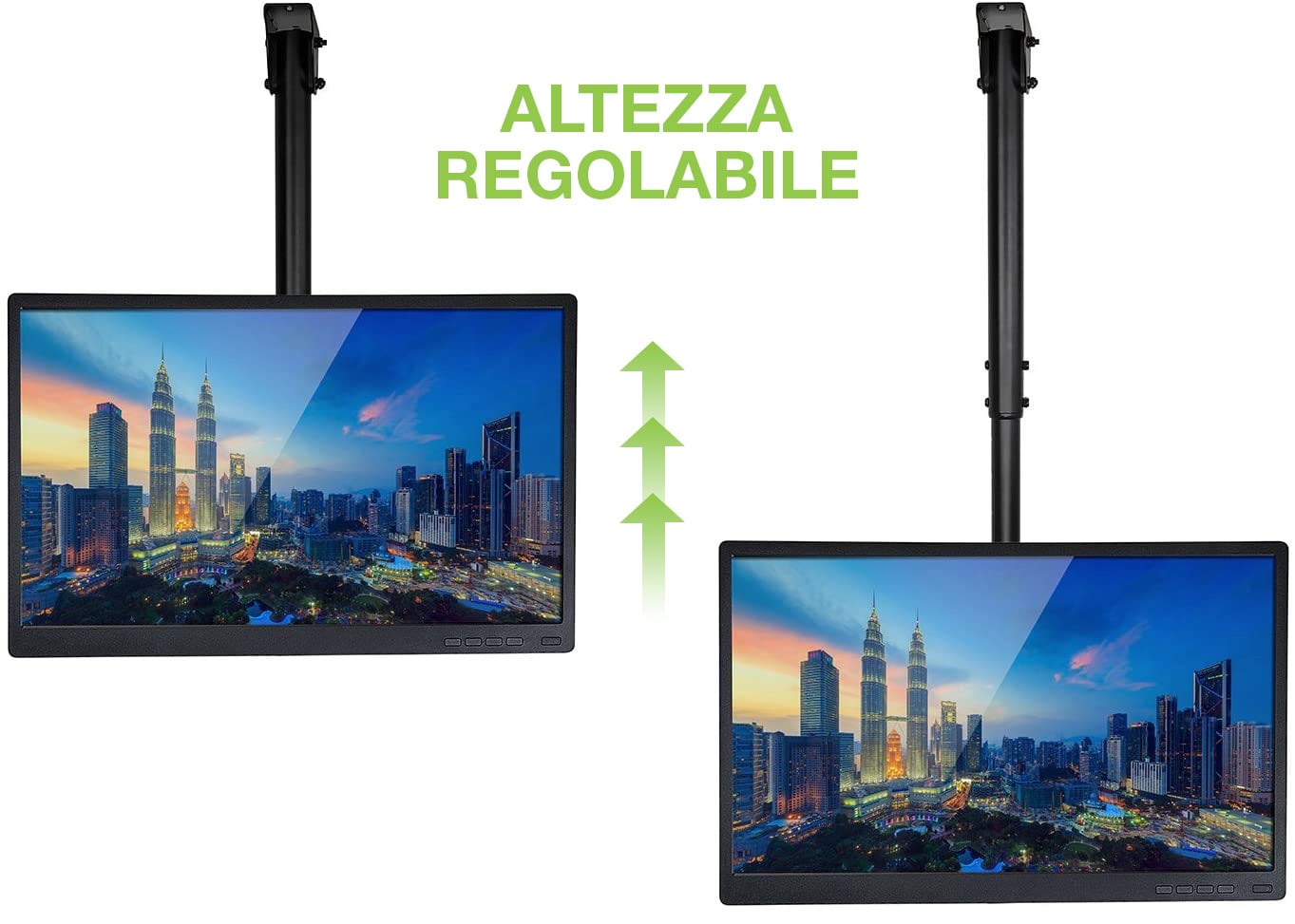 Supporto Telescopico Lungo a Soffitto per TV LED LCD 37-70'' - Techly ICA-CPLB 946L