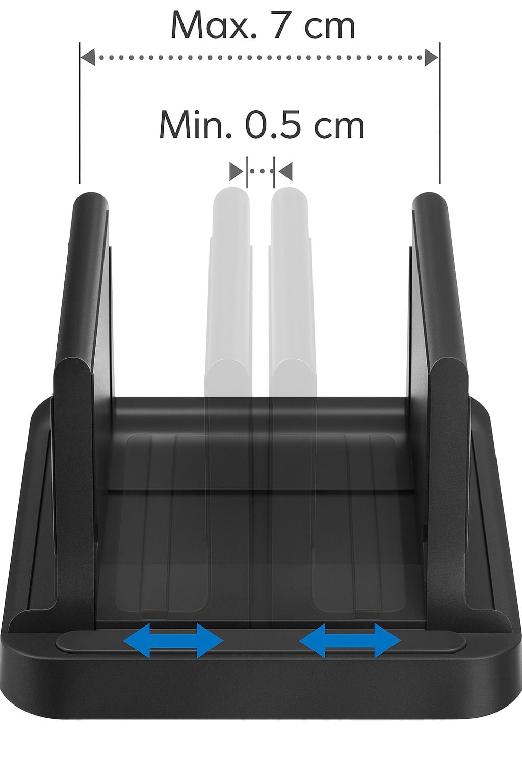 Universal Support for Mini PC Adjustable 0,5 - 7 cm - Logilink ICA-CS 210