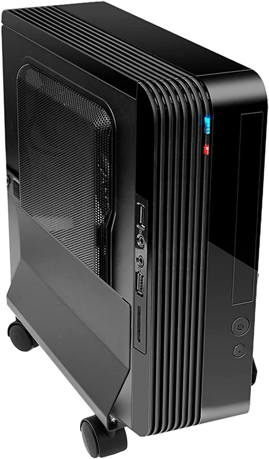 Supporto per PC in Acciaio con Ruote Nero - Techly ICA-CS 34