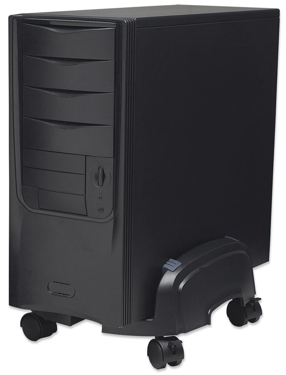Supporto per PC in Plastica HIPS Regolabile Colore Nero - Manhattan ICA-CS 41