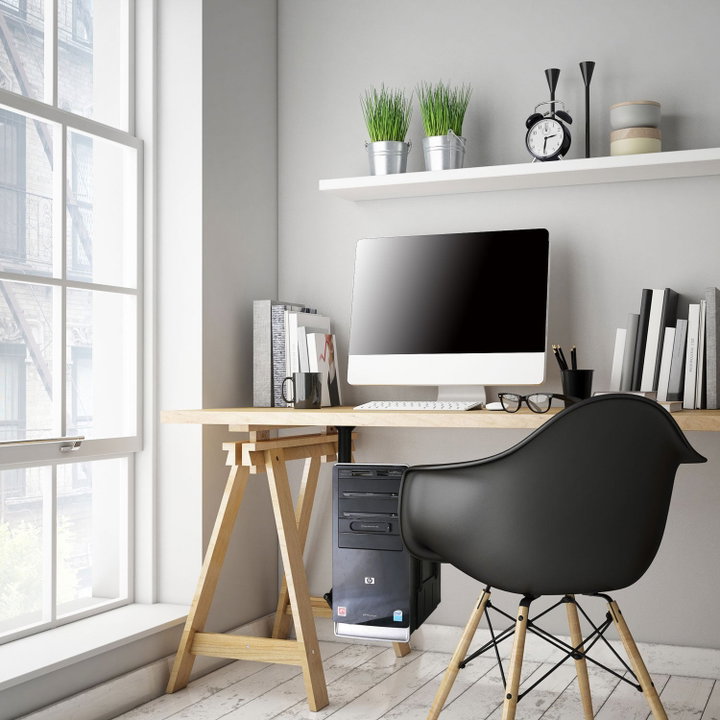 Supporto per PC da muro, parete scrivania o sotto scrivania - Techly ICA-CS 63