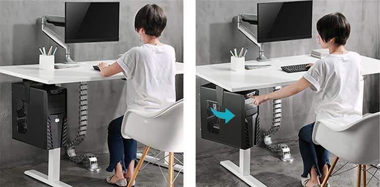 PC Support Under Desk / Adjustable Wall - Techly ICA-CS 66