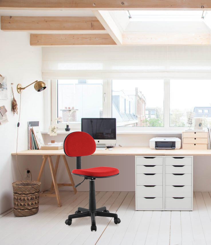 Sedia per Ufficio Colore Rosso - Techly ICA-CT CD102RE