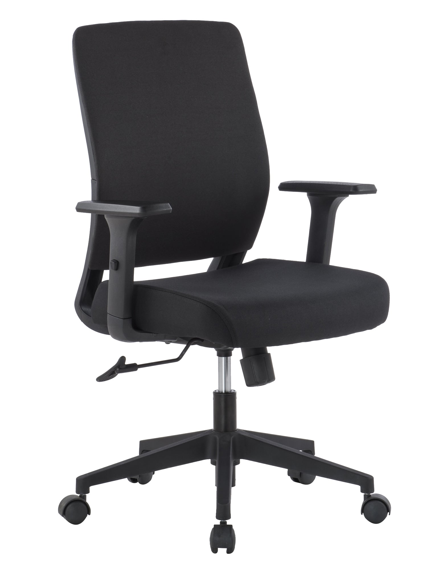 Poltrona da Ufficio con Seduta Imbottita e Braccioli - Techly ICA-CT DC001BK