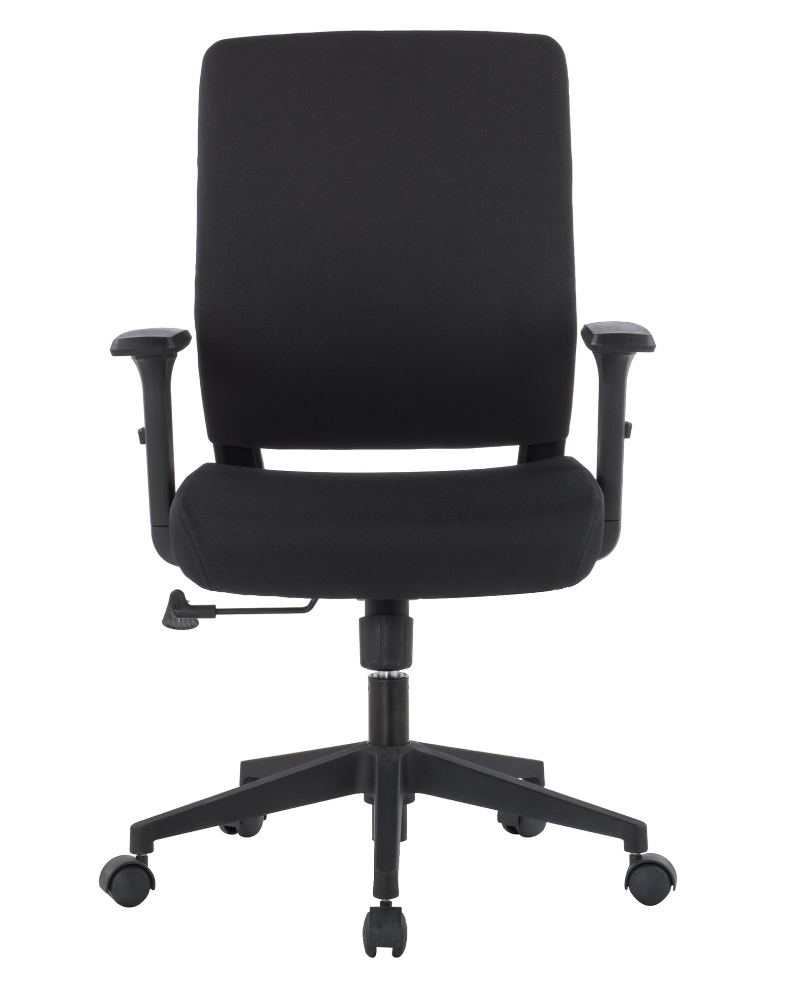 Poltrona da Ufficio con Seduta Imbottita e Braccioli - Techly ICA-CT DC001BK
