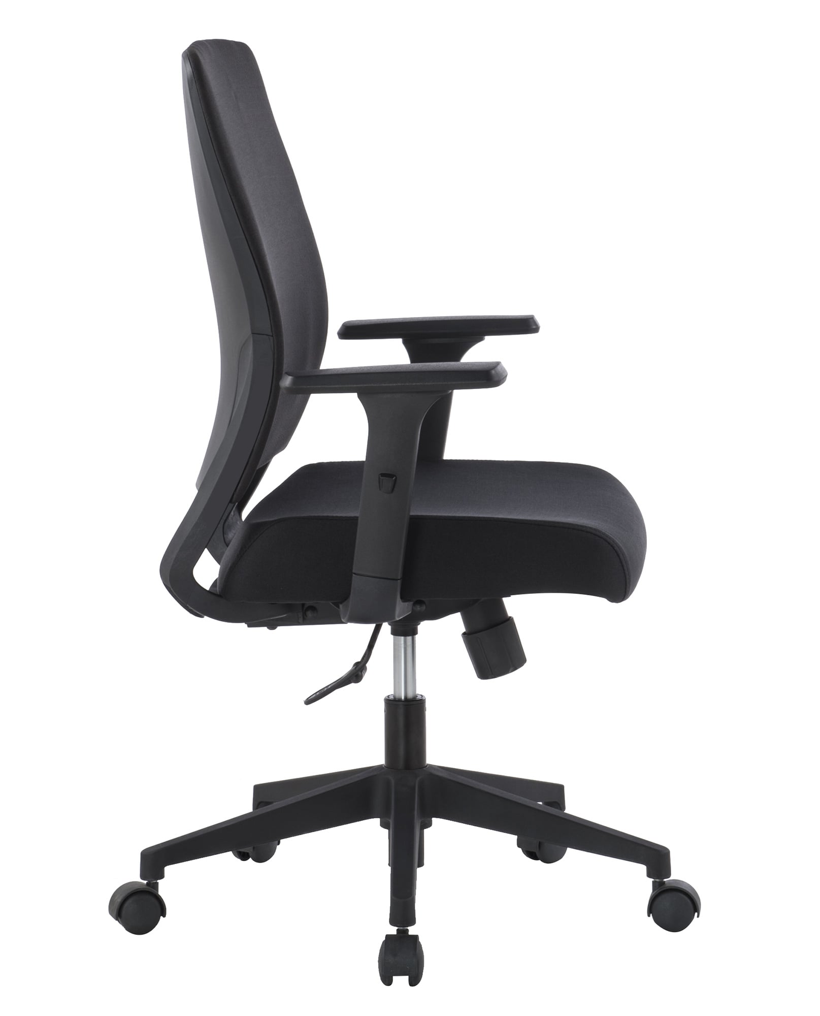 Poltrona da Ufficio con Seduta Imbottita e Braccioli - Techly ICA-CT DC001BK