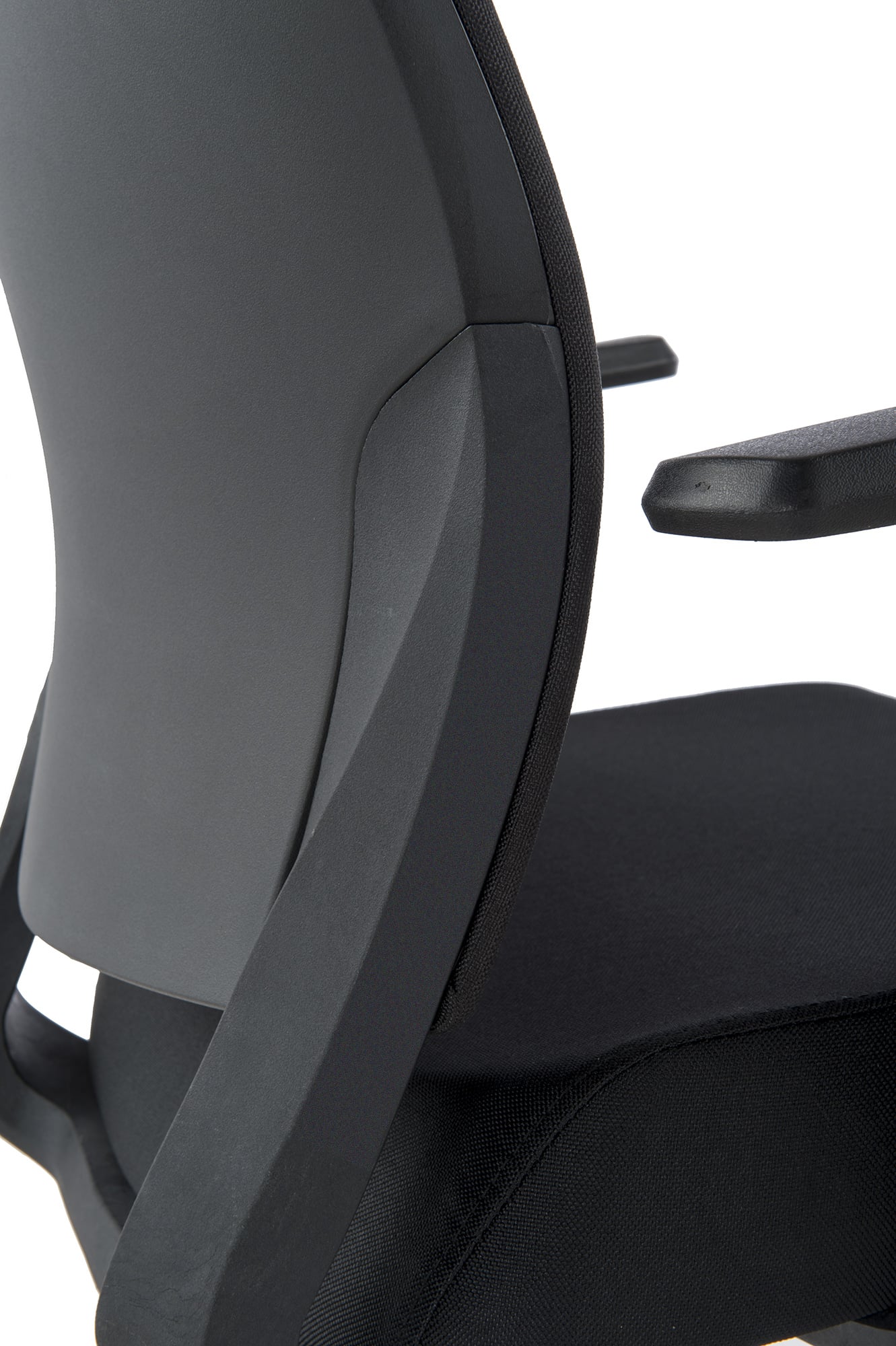 Poltrona da Ufficio con Seduta Imbottita e Braccioli - Techly ICA-CT DC001BK