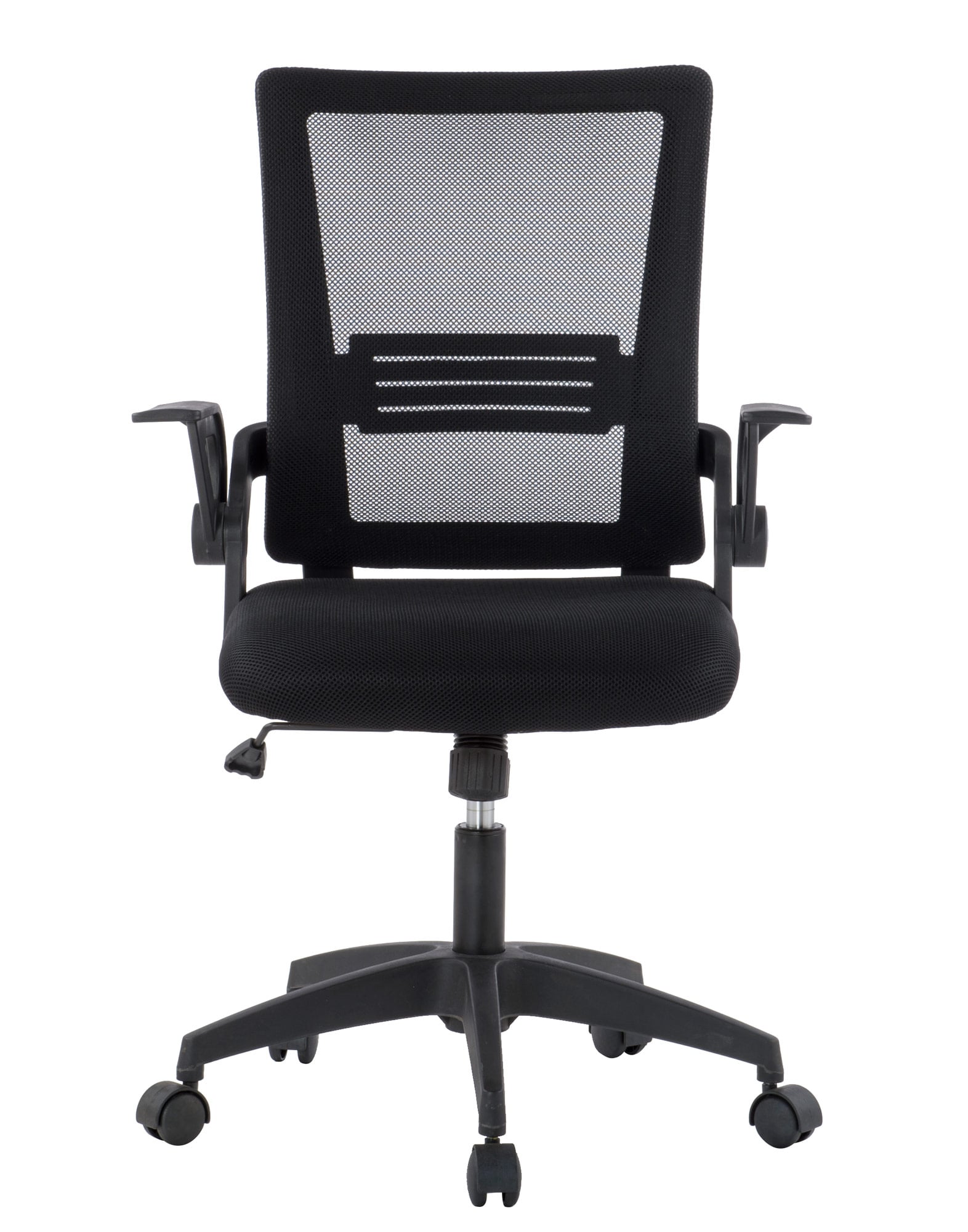 Sedia da Ufficio con Seduta Imbottita e Schienale in Rete - Techly ICA-CT MC003BK