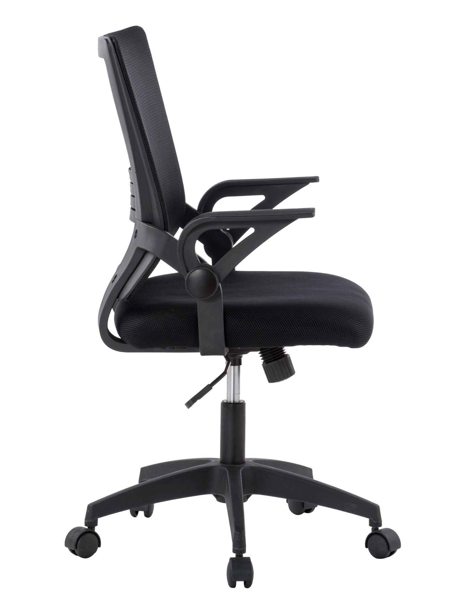 Sedia da Ufficio con Seduta Imbottita e Schienale in Rete - Techly ICA-CT MC003BK