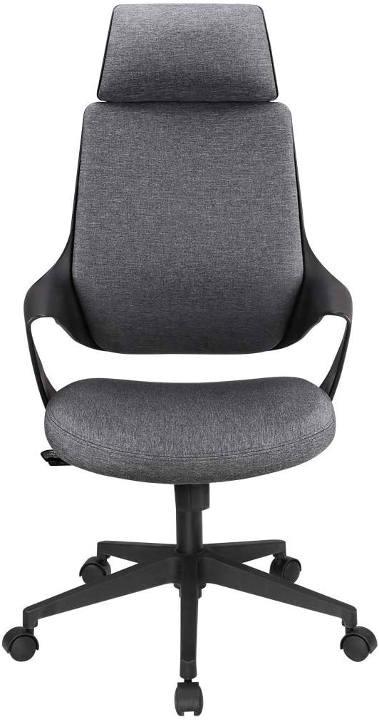Sedia per Ufficio con Schienale Alto Design Moderno Grigio - Techly ICA-CT MC017
