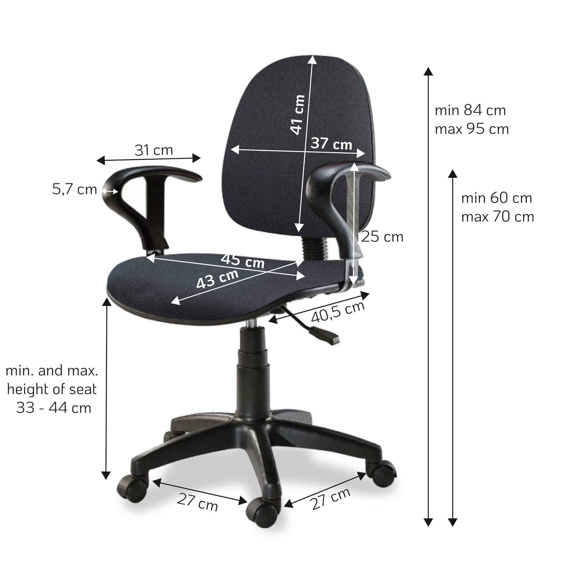 Sedia per Ufficio Easy Colore Grigio - Techly ICA-CT MC04GY