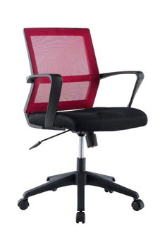 Office Chair with Medium Backrest Black/Bordeaux - Techly ICA-CT MC064