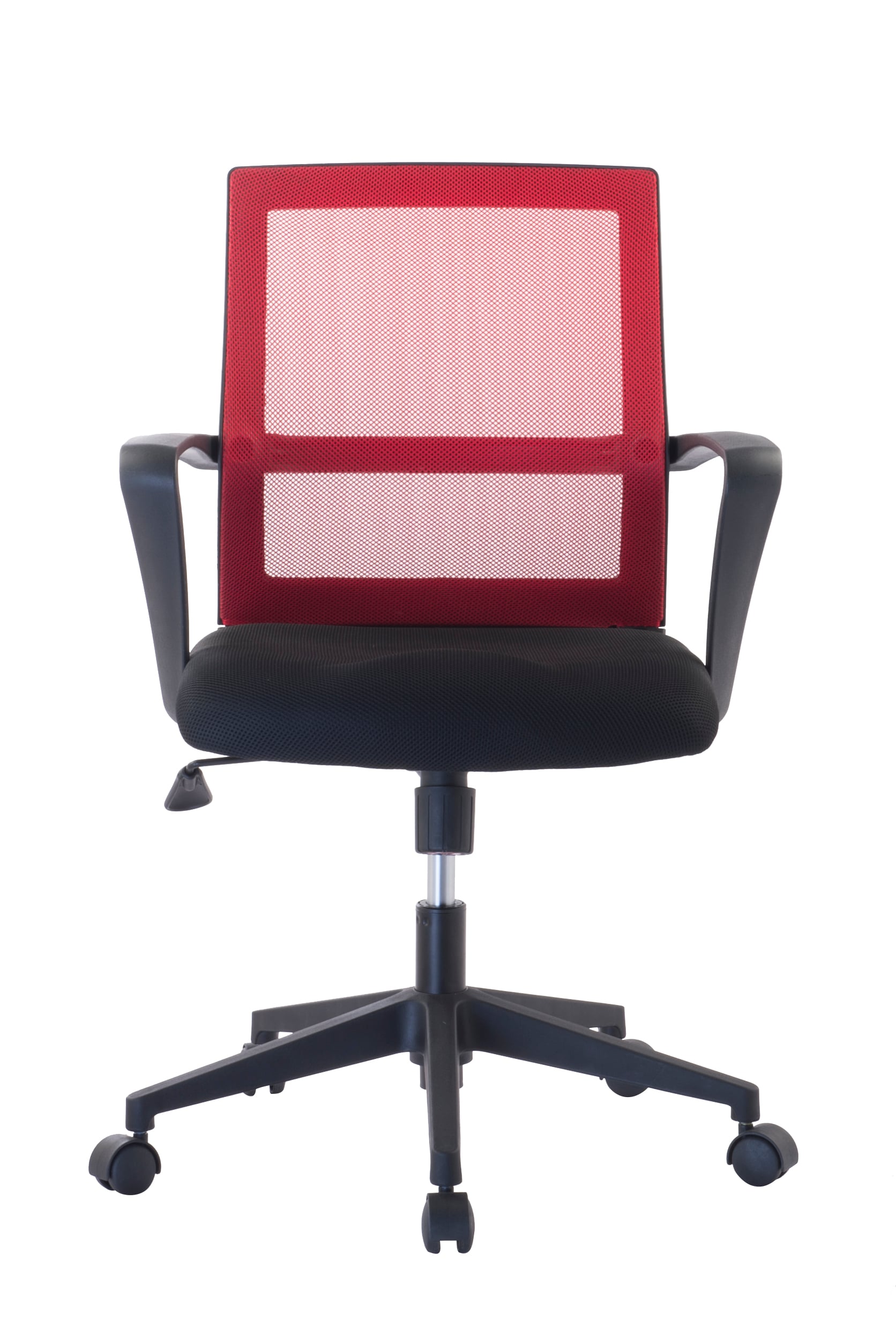 Sedia per Ufficio con Schienale Medio Nero/Bordeaux - Techly ICA-CT MC064