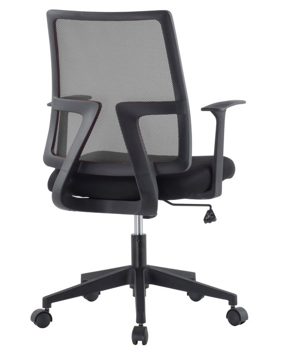 Sedia da Ufficio con Seduta Imbottita e Schienale in Rete - Techly ICA-CT MC085BK