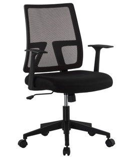 Sedia da Ufficio con Seduta Imbottita e Schienale in Tessuto High Tech - Techly ICA-CT MC087BK