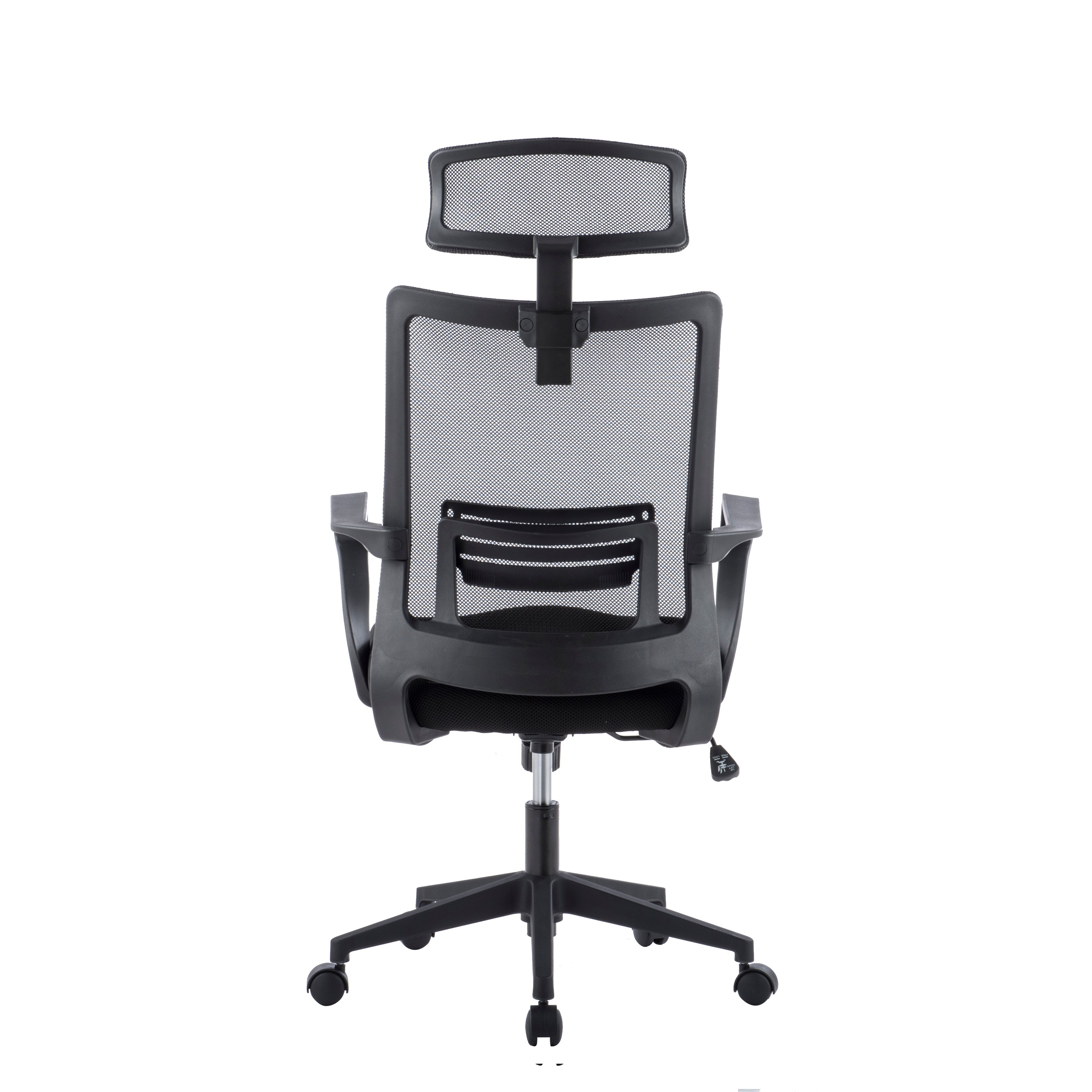 Sedia per Ufficio con Schienale Alto e Poggiatesta in rete Nero - Techly ICA-CT MCA022