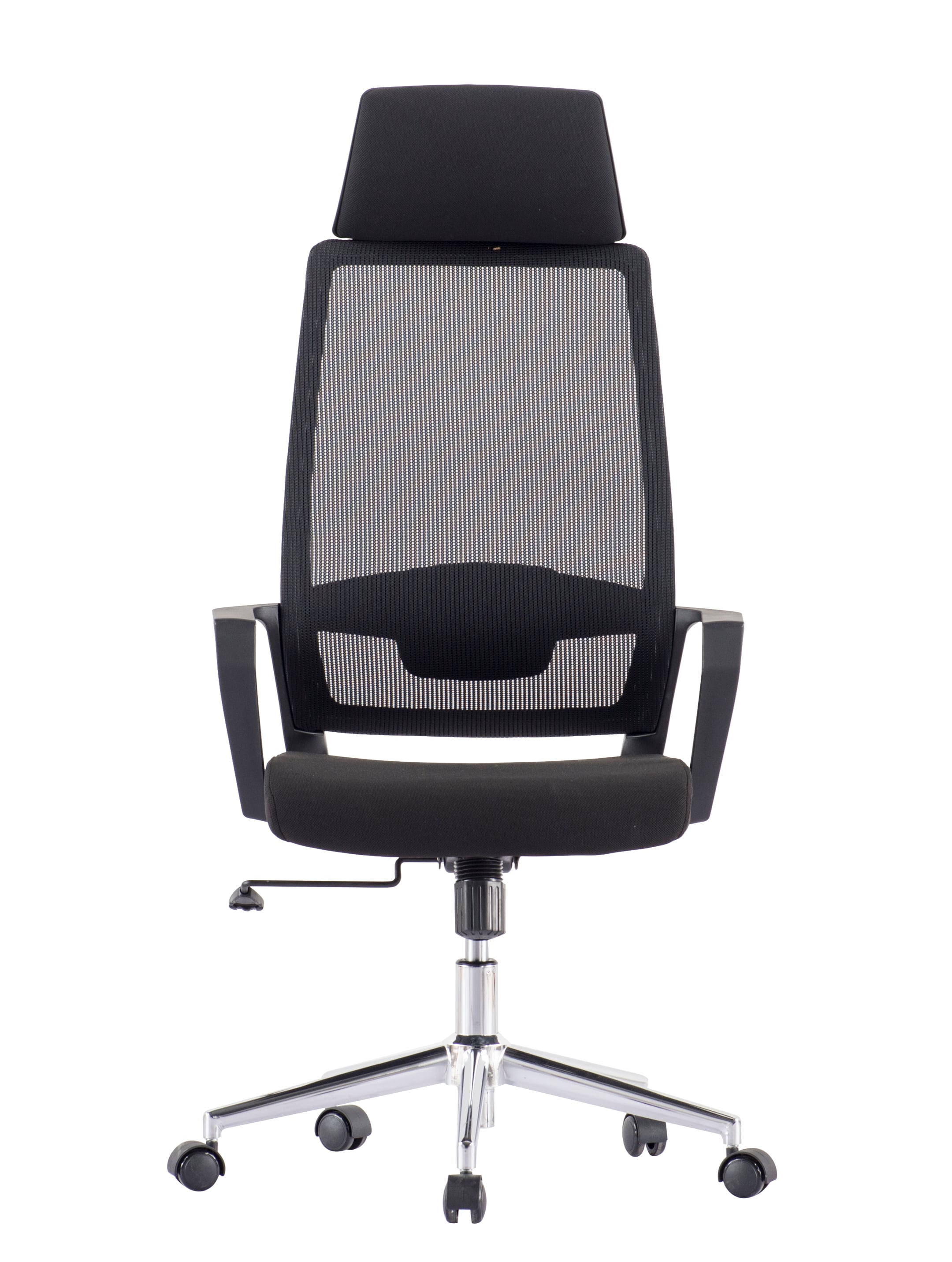Sedia per Ufficio con Schienale Alto e Base Cromata Nero - Techly ICA-CT MCA033