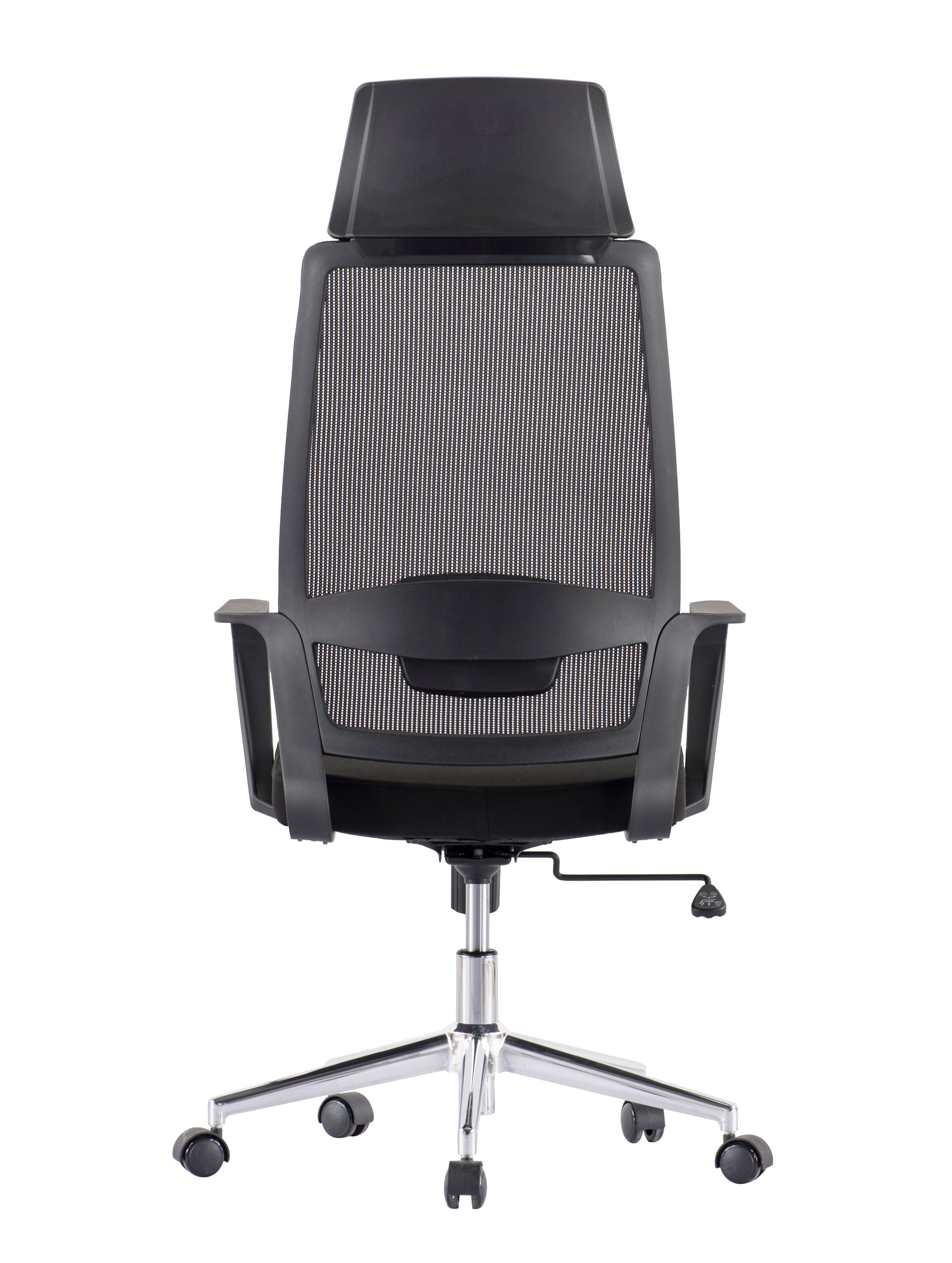 Sedia per Ufficio con Schienale Alto e Base Cromata Nero - Techly ICA-CT MCA033