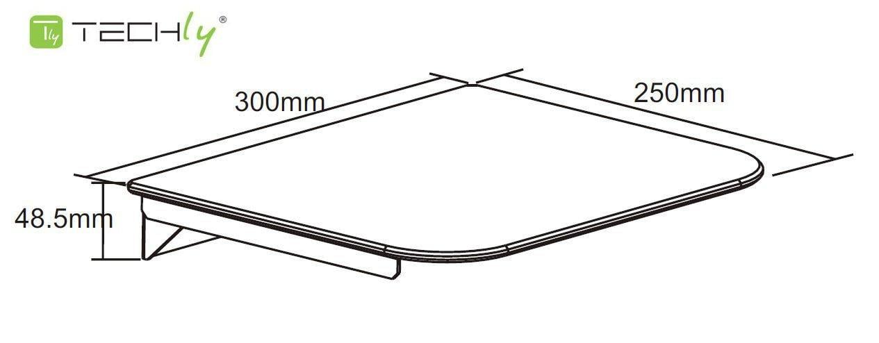 Mensola da Parete per Apparecchi Audio-Video - Techly ICA-DRS 504