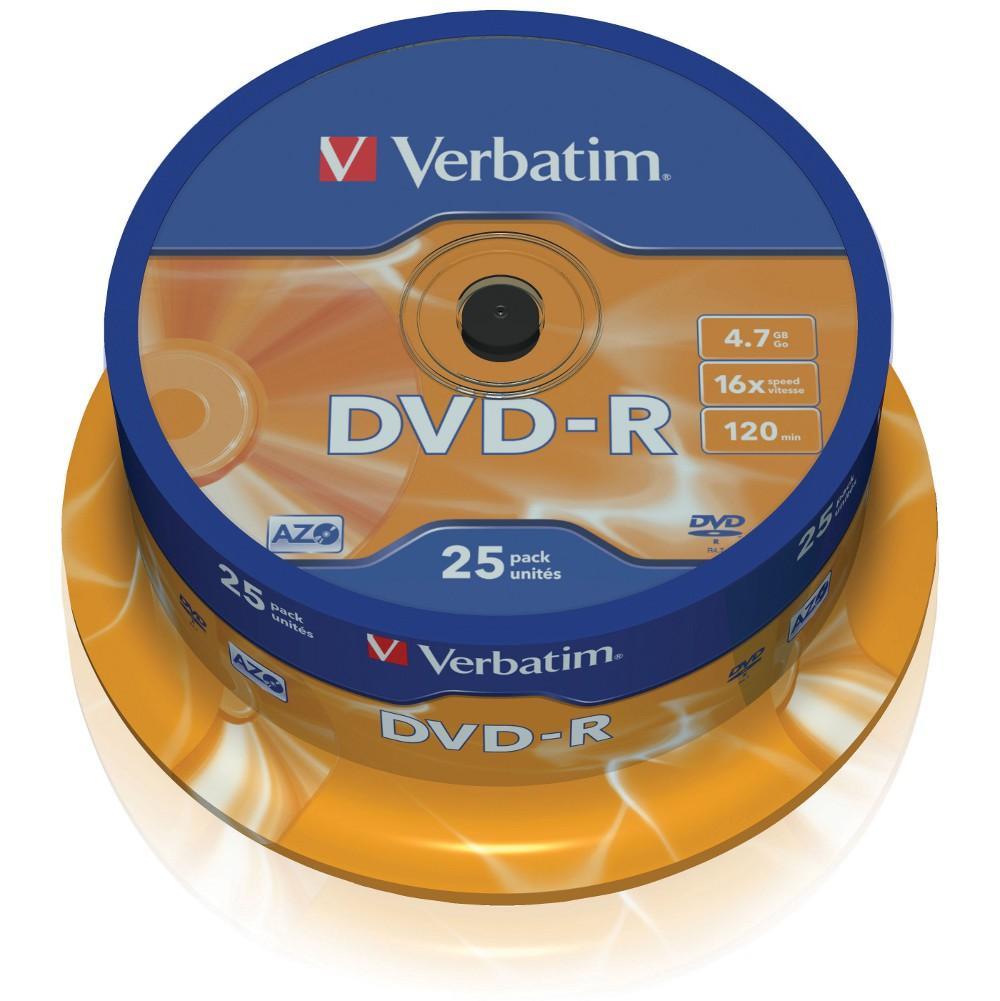 Campana 25 DVD-R Matt Silver 4.7GB - Verbatim ICA-DVD-MENO25