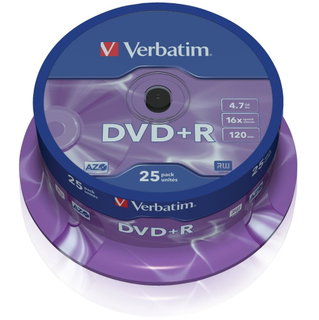 25 DVD+R 4.7GB 16x Matt Silver - Verbatim ICA-DVD-PIU25
