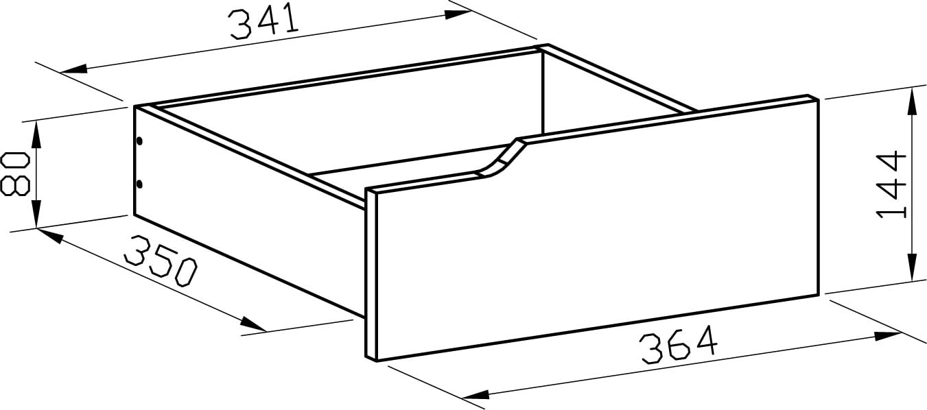 Cassettiera a Tre Cassetti con Ruote per Scrivania Nero - Techly ICA-FC 30BK