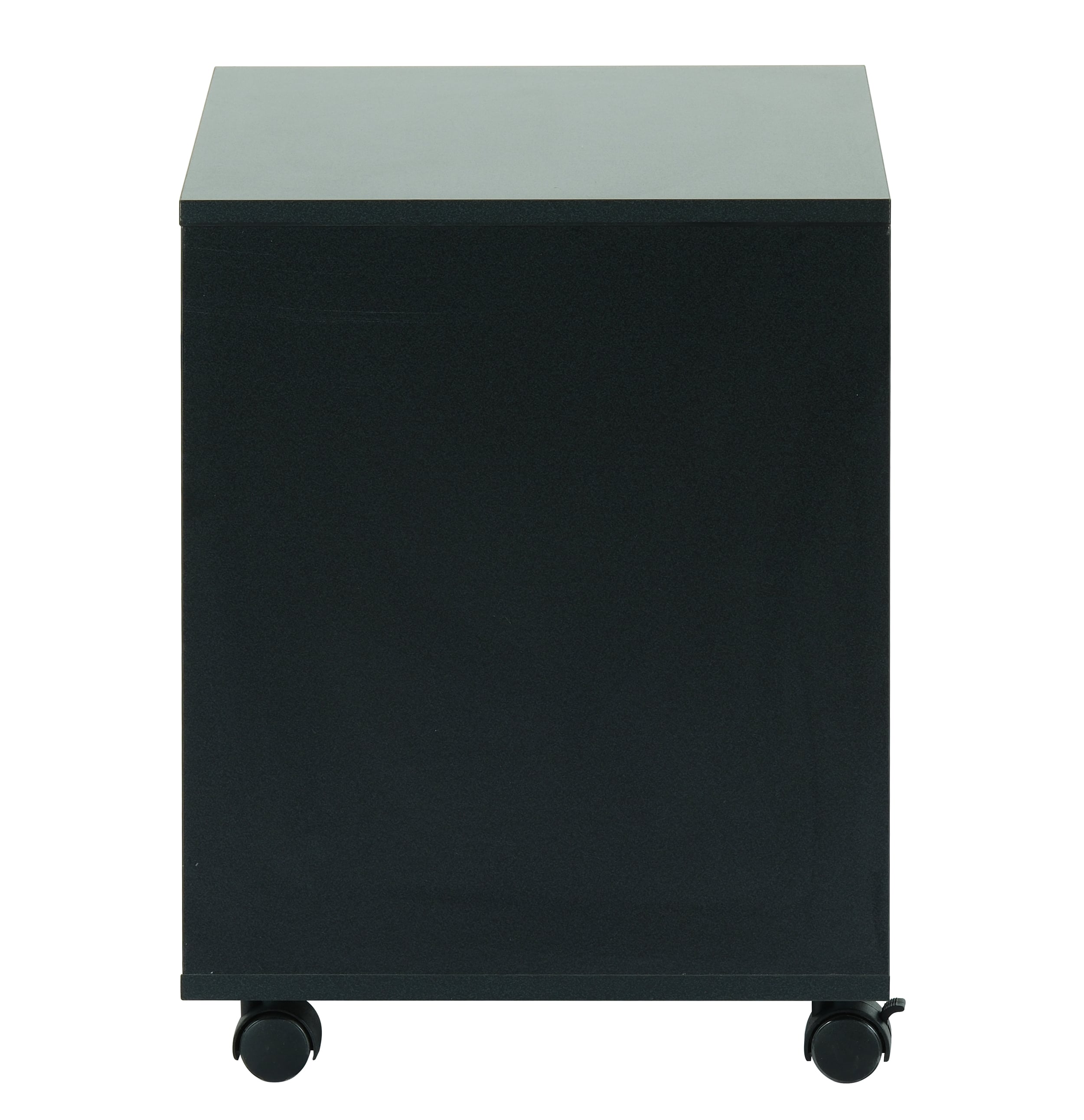 Cassettiera a Tre Cassetti con Ruote per Scrivania Nero - Techly ICA-FC 30BK