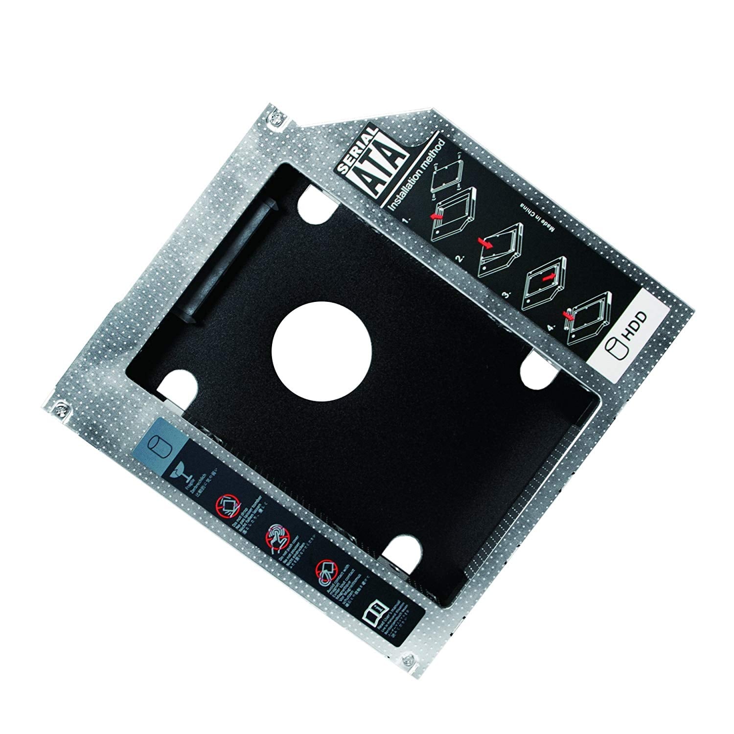 Adattatore SATA HDD Caddy per HDD/SSD da 9,5mm Nero - Logilink ICA-FF 2-95