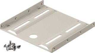 Kit di Montaggio per HDD/SSD da 2.5" in Alloggio da 3.5" Beige - Goobay ICA-FF 3-144GB