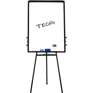 Magnetic Flipchart Board 60x90 cm Adjustable Height with Stand - Techly ICA-FP 602