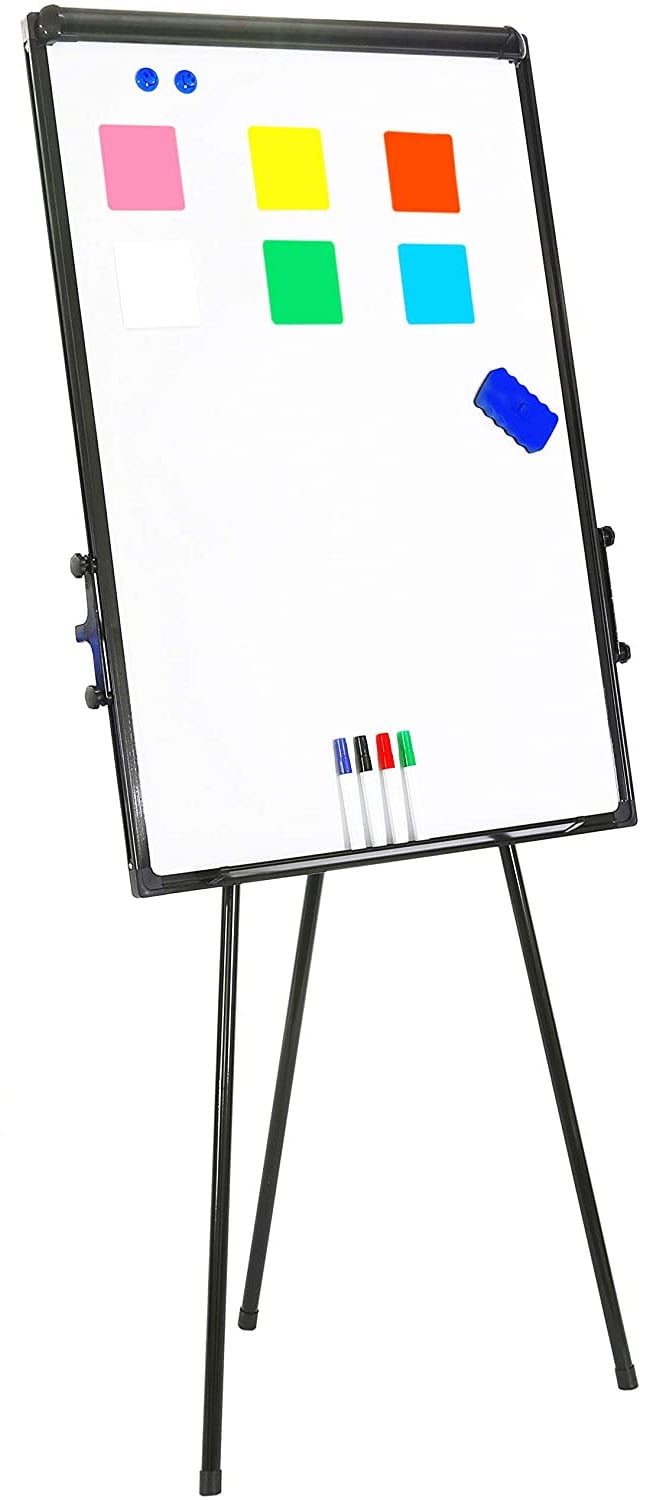 Lavagna Magnetica Flipchart Fogli Mobili 60x90 cm Altezza Regolabile - Techly ICA-FP 602