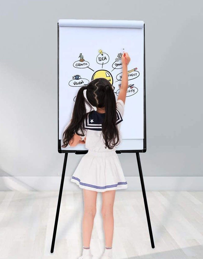 Lavagna Magnetica Flipchart Fogli Mobili 60x90 cm Altezza Regolabile - Techly ICA-FP 602