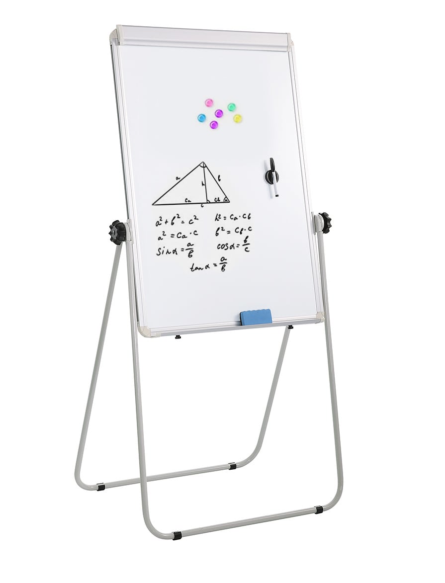 70 x 100 cm portable flipchart magnetic board with support - Techly ICA-FP 6670