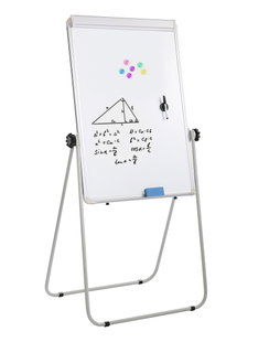 Lavagna Magnetica Bifacciale Flipchart Portatile 70x100 cm con Supporto - Techly ICA-FP 6670
