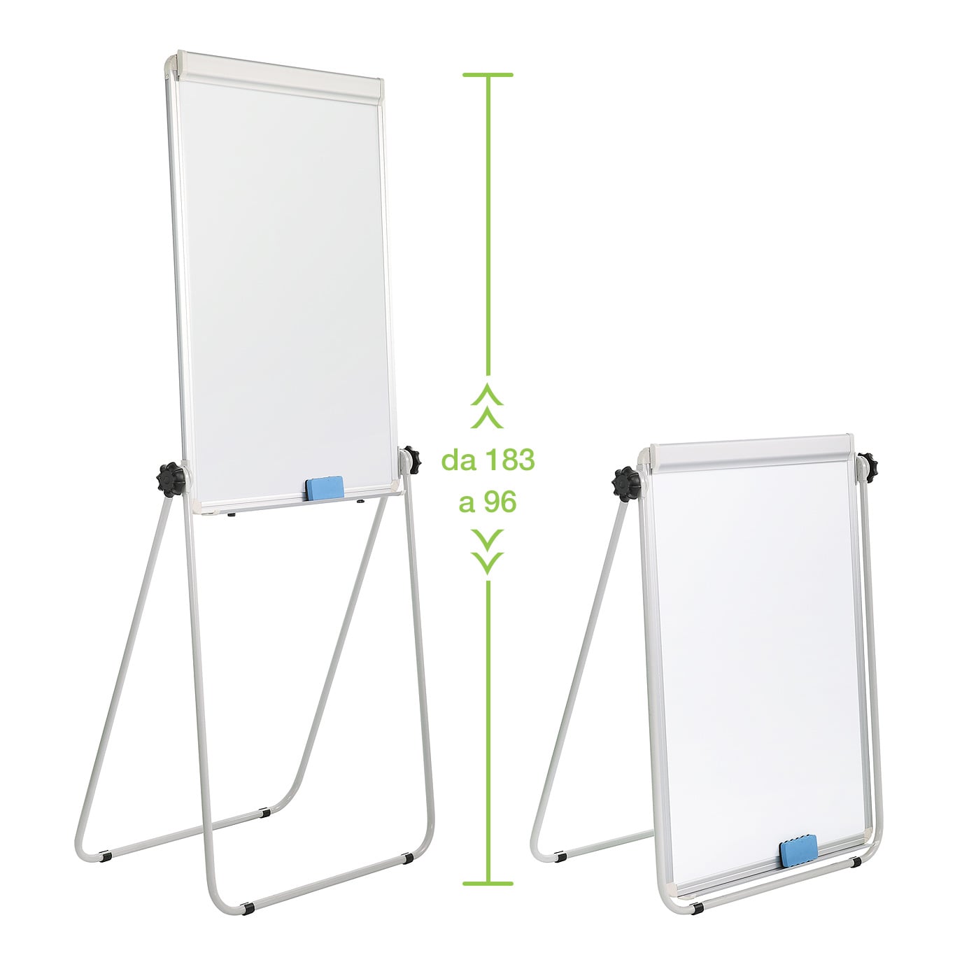 70 x 100 cm portable flipchart magnetic board with support - Techly ICA-FP 6670