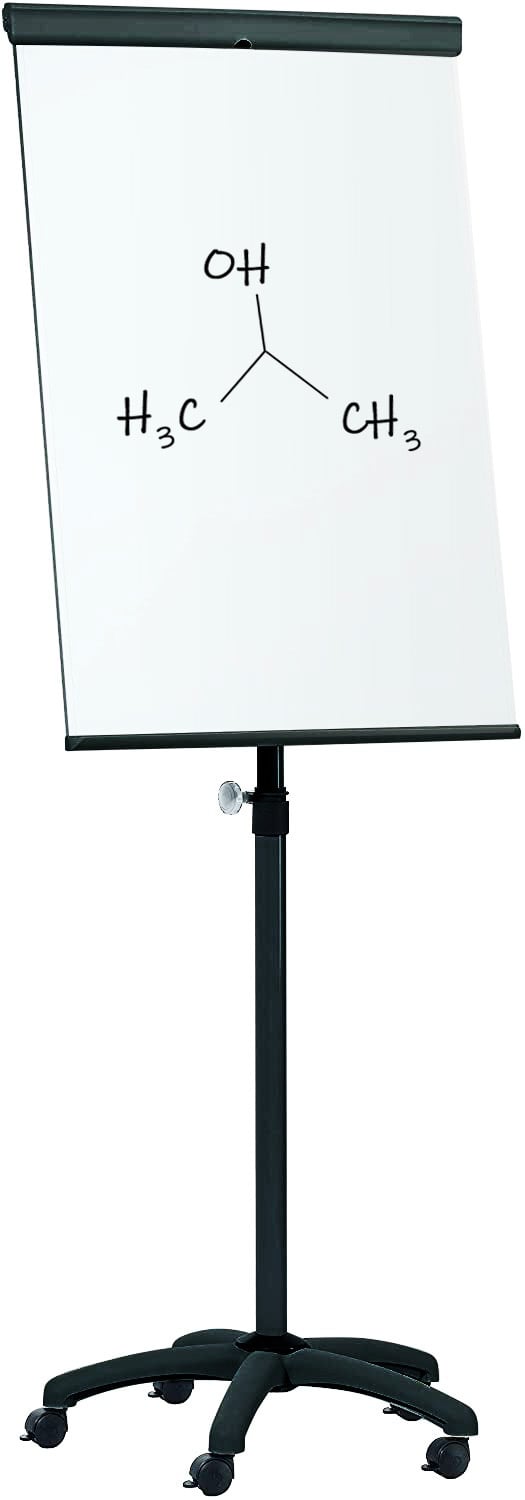 Lavagna Magnetica Cancellabile Flipchart Portablocco Ruote 70x100 cm - Techly ICA-FP 710