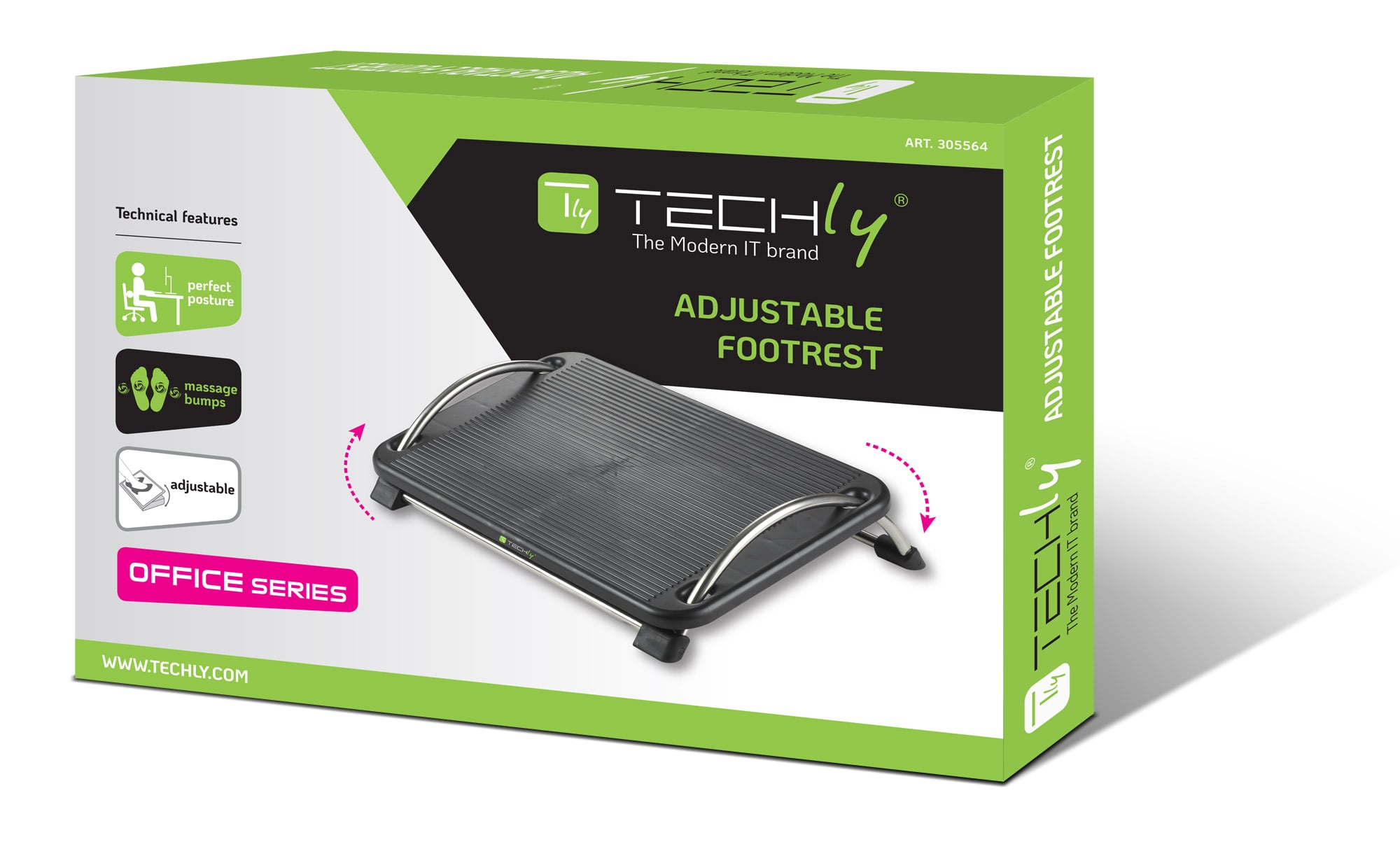 Poggiapiedi Regolabile - Techly ICA-FR 13