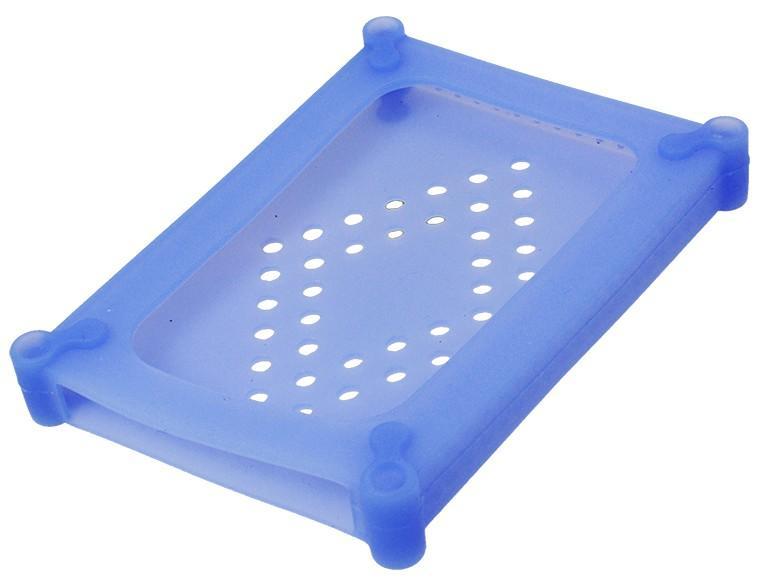 Scatola di Protezione per 1 HDD 2,5'' in Silicone Azzurro - Logilink ICA-HD 26SLB